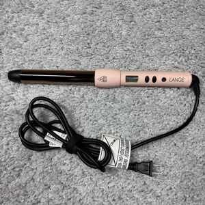 L'ange Curling Iron Wand Womens Pink 1 Inch Barrel Clipless Hot Tools Salon Hair